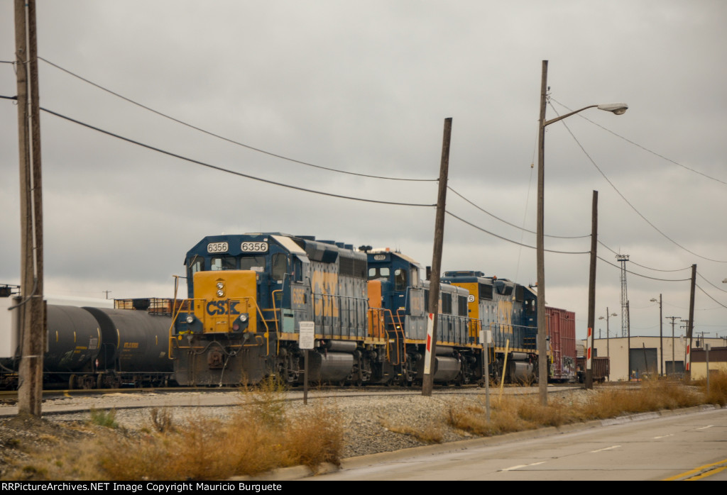 CSX Locomotives in the Yard